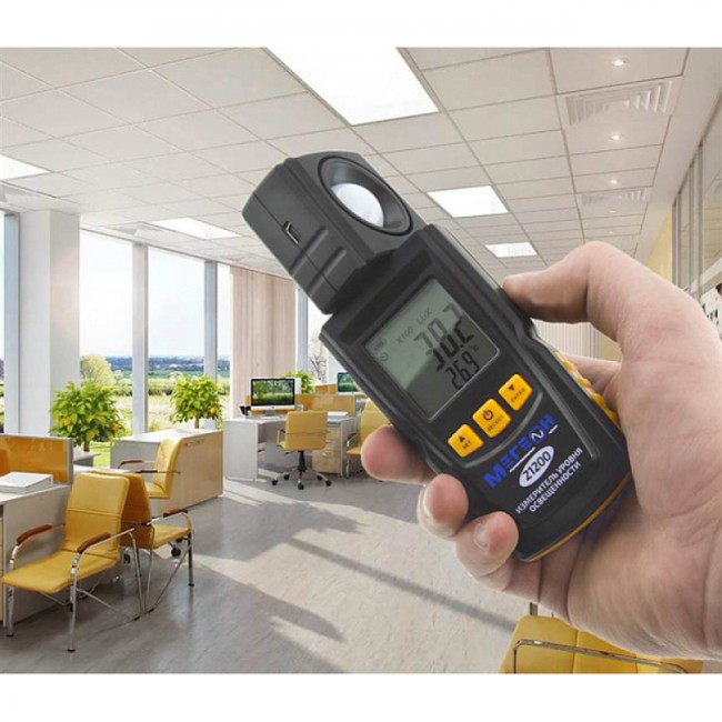 Цифровой измеритель освещенности (Люксметр) МЕГЕОН 21200 Цифровой измеритель освещенности (Люксметр) МЕГЕОН 21200