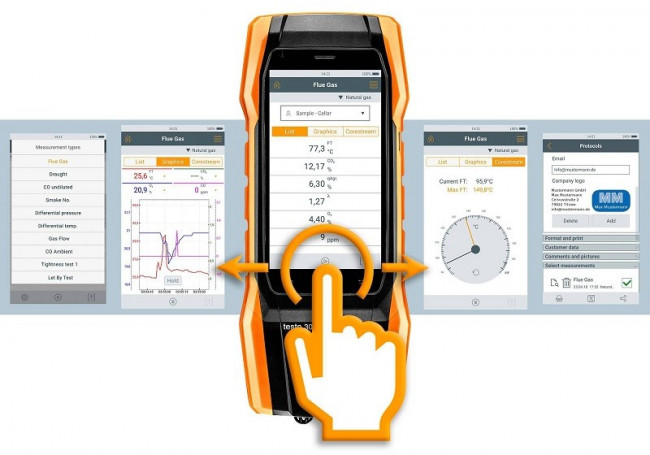 Комплект Testo 300 Longlife (NO, СО с H2-компенсацией  до 30 000 ppm) Комплект Testo 300 Longlife (NO, СО с H2-компенсацией  до 30 000 ppm)