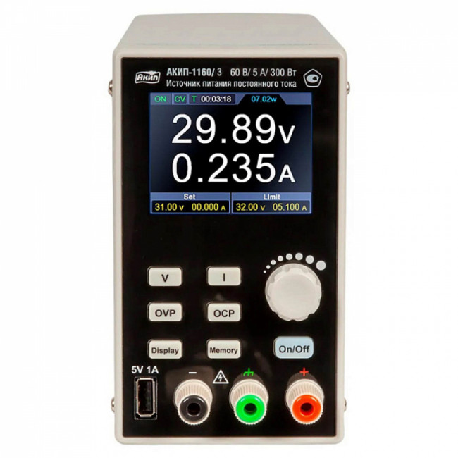 Источник питания постоянного тока АКИП-1160/3