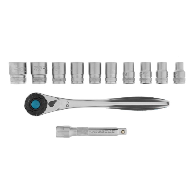 Набор торцевых головок 1/2", CrV, 12 предметов Gross