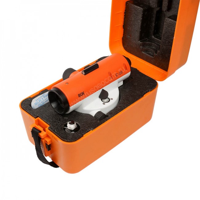 Комплект оптический нивелир RGK C-20 с поверкой + штатив S6-N + рейка AMO S4 Комплект оптический нивелир RGK C-20 с поверкой + штатив S6-N + рейка AMO S4