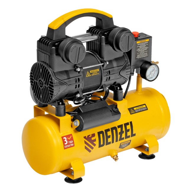Компрессор безмасляный малошумный DLP-950/10 Denzel