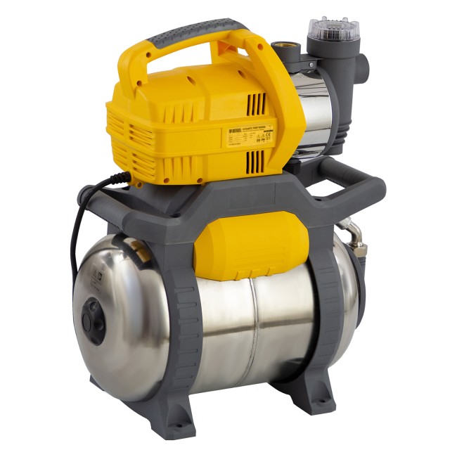 Насосная станция PSХ950X, Х-Pro, 950 Вт, 3300 л/ч, ресивер 24 л, подъем 38 м, нержавейка Denzel Насосная станция PSХ950X, Х-Pro, 950 Вт, 3300 л/ч, ресивер 24 л, подъем 38 м, нержавейка Denzel