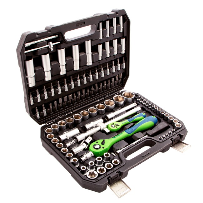 Набор инструментов 1/2", 1/4" CrV 108 предметов Сибртех