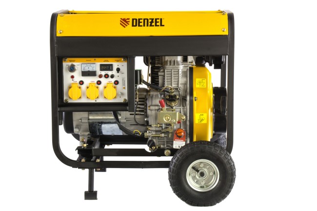 Генератор дизельный DD6300Е, 5.0 кВт Denzel