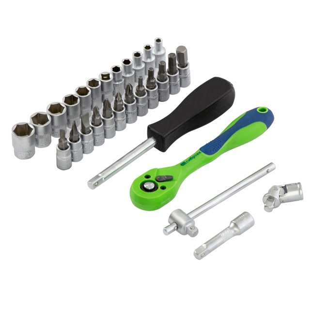 Набор инструментов 1/4" CrV 29 предметов Сибртех