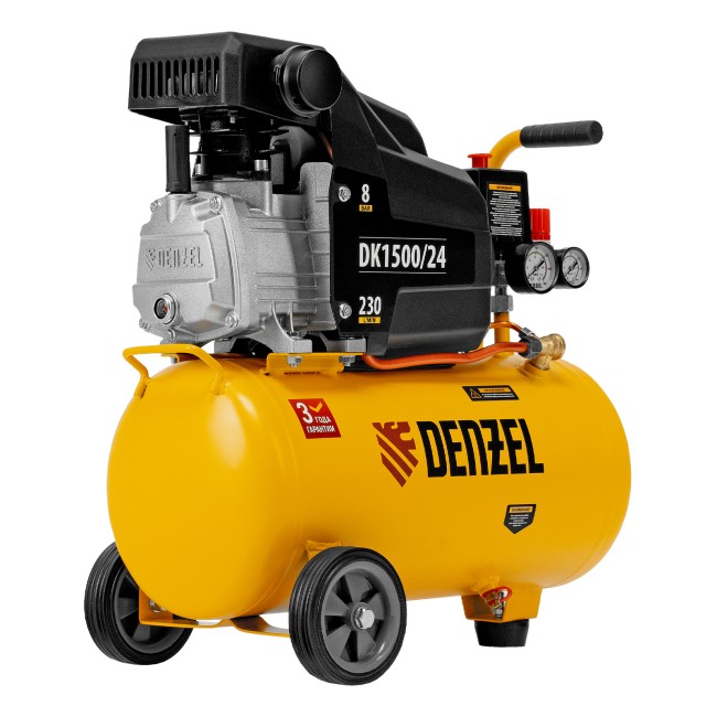 Компрессор коаксиальный воздушный DK1500/24 Х-PRO Denzel Компрессор коаксиальный воздушный DK1500/24 Х-PRO Denzel