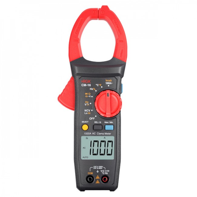 Токоизмерительные клещи RGK CM-16 с поверкой Токоизмерительные клещи RGK CM-16 с поверкой