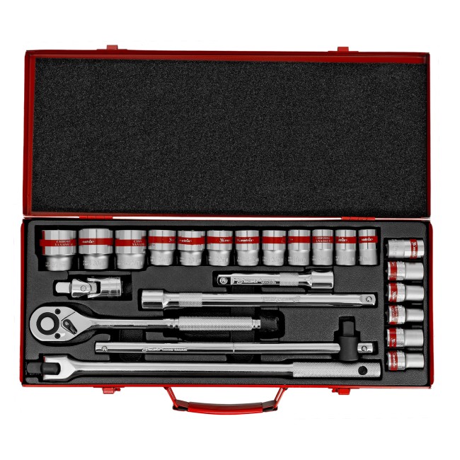 Набор торцевых головок с трещоткой 1/2" 24 предмета Matrix Набор торцевых головок с трещоткой 1/2" 24 предмета Matrix