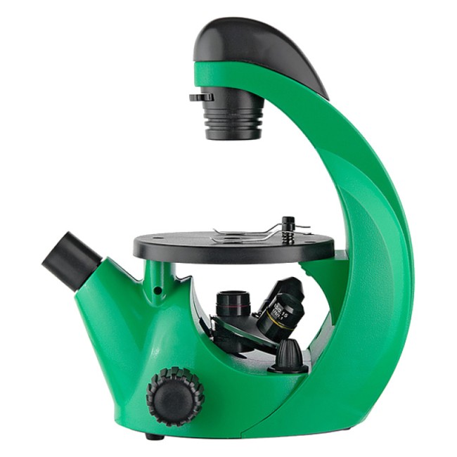 Микроскоп школьный Микромед Эврика 40x-320x инвертированный (лайм) Микроскоп школьный Микромед Эврика 40x-320x инвертированный (лайм)