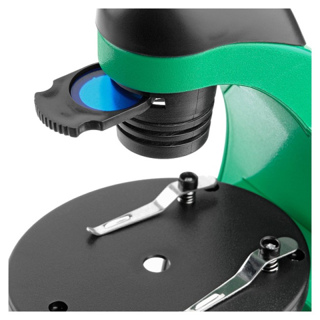 Микроскоп школьный Микромед Эврика 40x-320x инвертированный (лайм) Микроскоп школьный Микромед Эврика 40x-320x инвертированный (лайм)