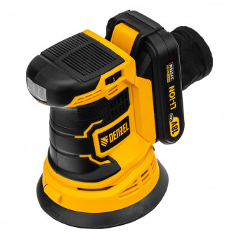 Машина шлифовальная эксцентриковая аккумуляторная COS-125 Denzel