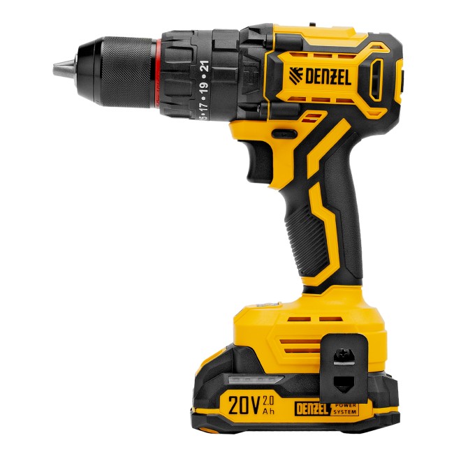 Дрель-шуруповерт аккумуляторная ударная CIDH-BL-20 Denzel