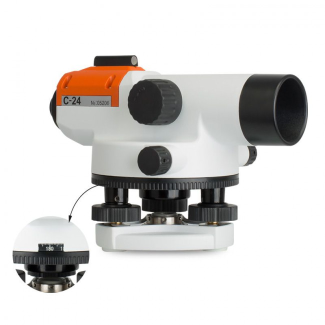 Комплект оптический нивелир RGK C-24 штатив  рейка - 3 в 1