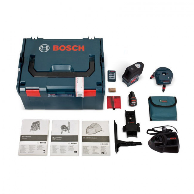 Лазерный уровень Bosch GCL 2-50 C+RM3+BM 3 clip RC-2 L-Boxx (0.601.066.G04)