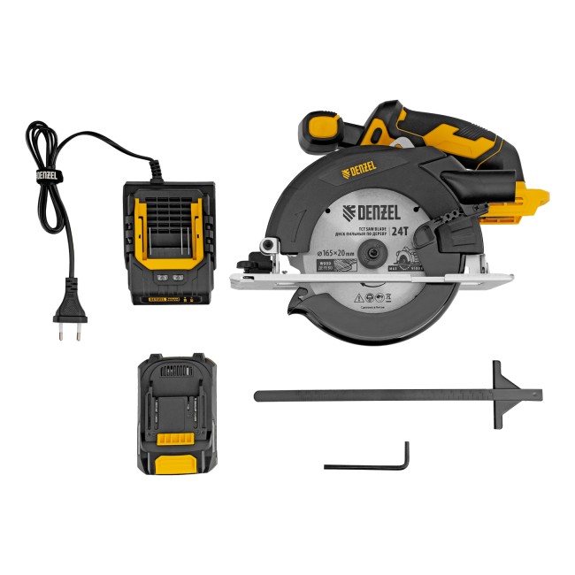 Пила циркулярная аккумуляторная CCSH-20-165 Denzel Пила циркулярная аккумуляторная CCSH-20-165 Denzel
