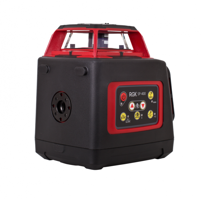 Комплект: ротационный нивелир RGK SP-400 + штатив, рейка