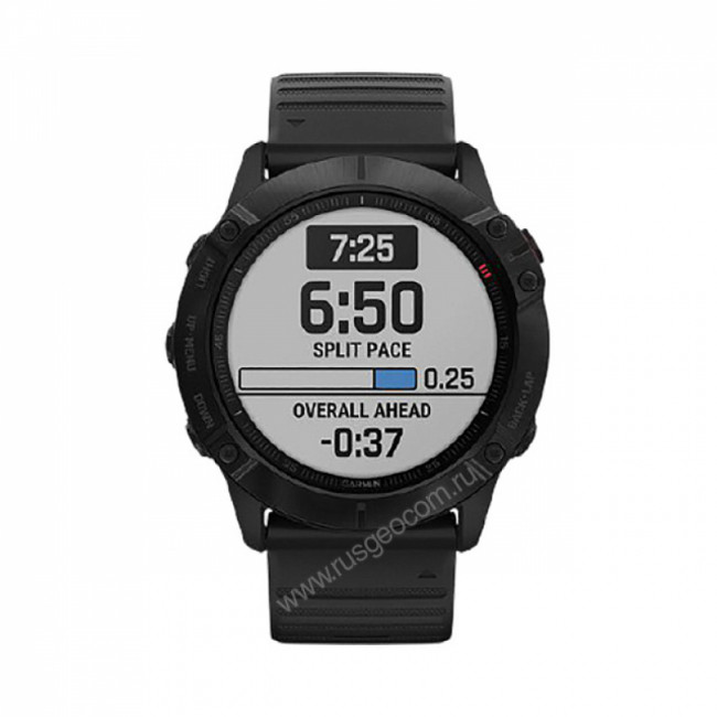 Часы Garmin Fenix 6X Pro черные с черным ремешком Часы Garmin Fenix 6X Pro черные с черным ремешком