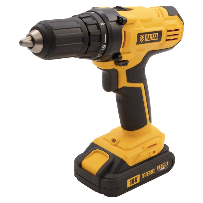 Дрель-шуруповерт аккумуляторная CDL-IB-18-02 Denzel