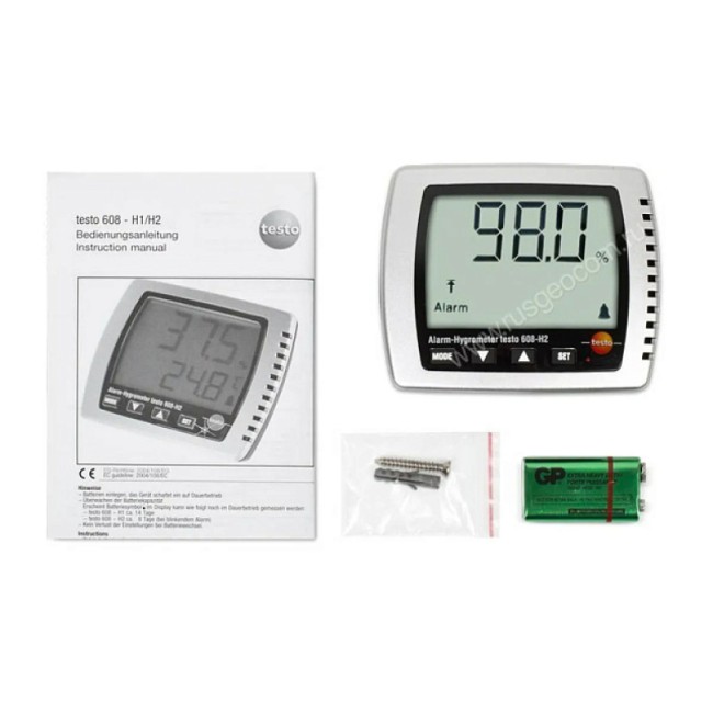 Термогигрометр Testo 608-H2 с поверкой Термогигрометр Testo 608-H2 с поверкой