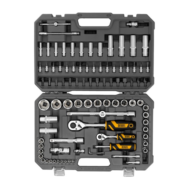 Набор инструментов 1/2", 1/4" 94 предмета Denzel Набор инструментов 1/2", 1/4" 94 предмета Denzel