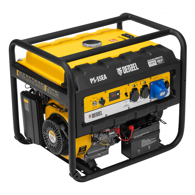 Генератор бензиновый PS 55 EA, 5.5 кВт Denzel Генератор бензиновый PS 55 EA, 5.5 кВт Denzel