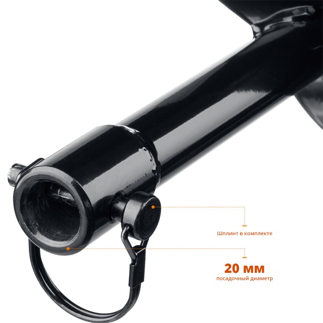 Двухзаходный шнек для мотобуров ЗУБР d 150 мм, мерзлый грунт