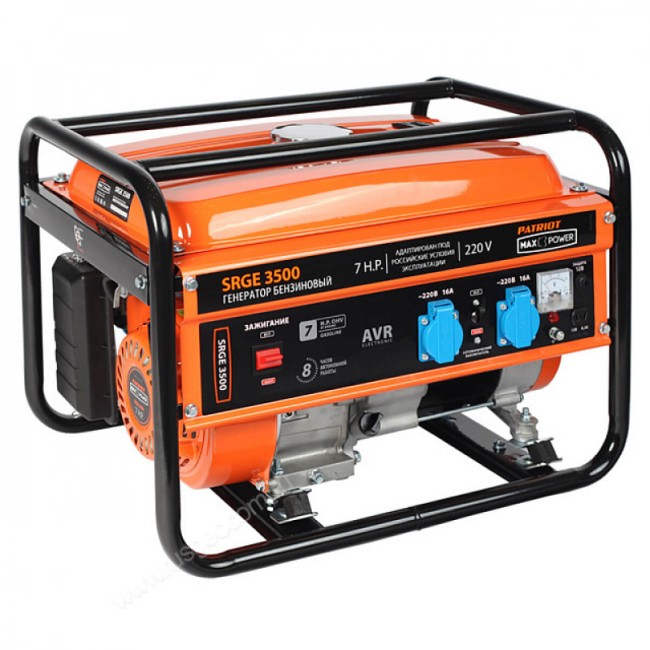 Бензиновый генератор Patriot Max Power SRGE 3500 Бензиновый генератор Patriot Max Power SRGE 3500
