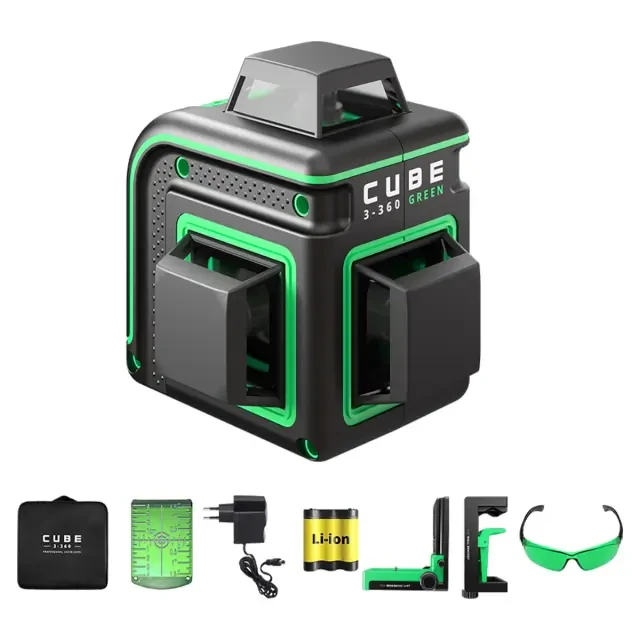 Лазерный уровень ADA Cube 3-360 GREEN Home Edition Лазерный уровень ADA Cube 3-360 GREEN Home Edition
