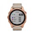 Часы Garmin Fenix 7S Sapphire Solar титановый цвета розовое золото с песчаным кожаным ремешком Часы Garmin Fenix 7S Sapphire Solar титановый цвета розовое золото с песчаным кожаным ремешком