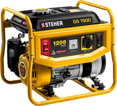 Бензиновый генератор бензиновый GS-1500 STEHER