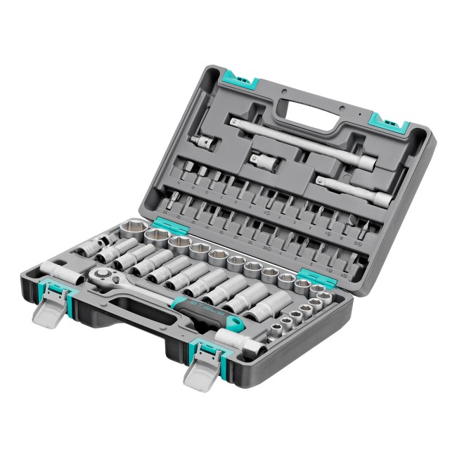 Набор инструментов, 1/2", CrV 60 предметов Stels