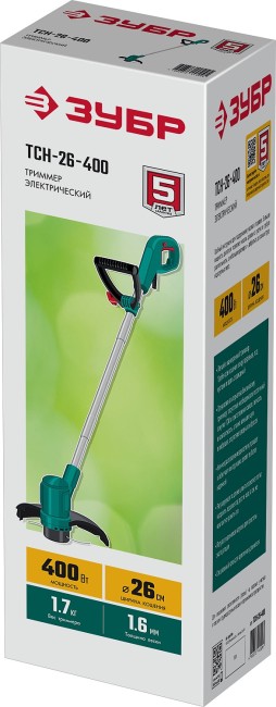 Триммер электрический ТСН-26-400 ЗУБР