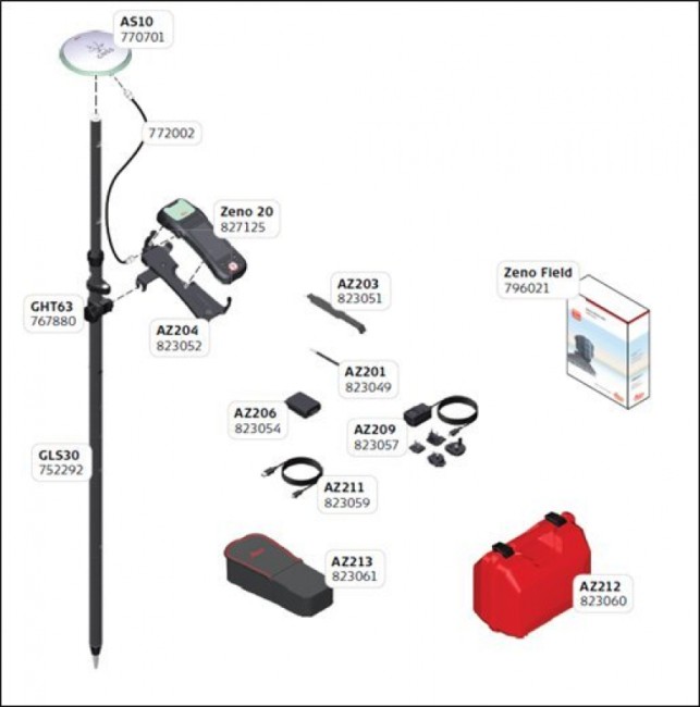 Комплект приемника Leica Zeno20 L2 Glonass Win Комплект приемника Leica Zeno20 L2 Glonass Win