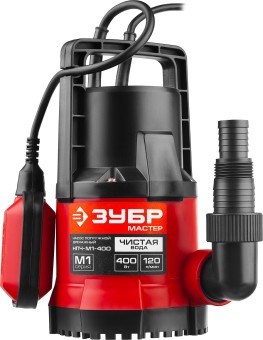 Дренажный насос с минимальным уровнем откачки НПЧ-М1-400 ЗУБР 400 Вт