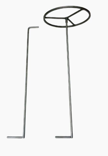 Стержень для установки спиралей с опорной площадкой