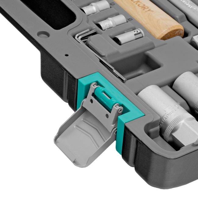 Набор инструментов 1/2", Cr-V 58 предметов Stels